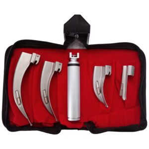 Laryngoscope 4 Blade and handle (halogen bulb)